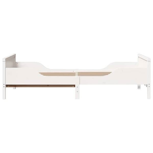 vidaXL Sängram Vit 80 x 200 cm Ingenjörsträ 877204