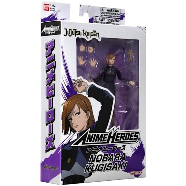 Anime Heroes figur 17 cm - Kugisaki Nobara - Jujutsu Kaisen - Bandai Svart