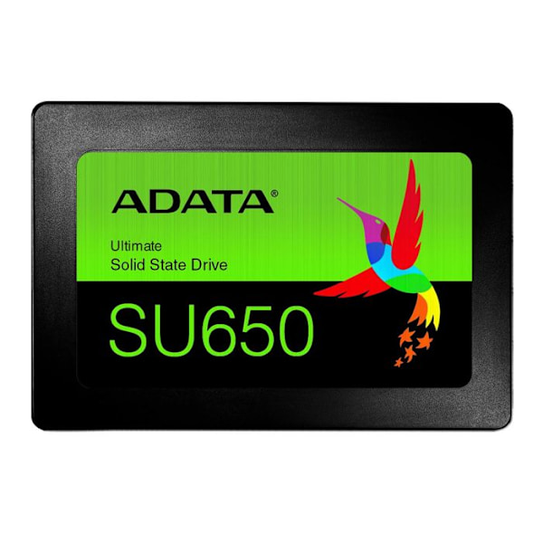 ADATA Ultimate SU650 480 GB intern SSD-enhet - SATA 6Gb/s - 2,5" - 3D NAND - SLC-cache - ECC