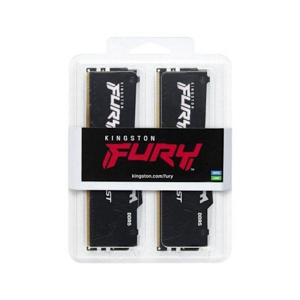 Minnessats - Kingston - Kingston FURY Beast RGB - DDR5 - 64 GB: 2 x 32 GB - 6000 MHz / PC5-48000