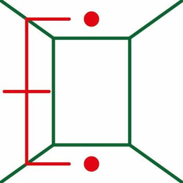 Bosch linjelaser - UniversalLevel 2 - Räckvidd 10m - Självnivellerande Grönt och svart