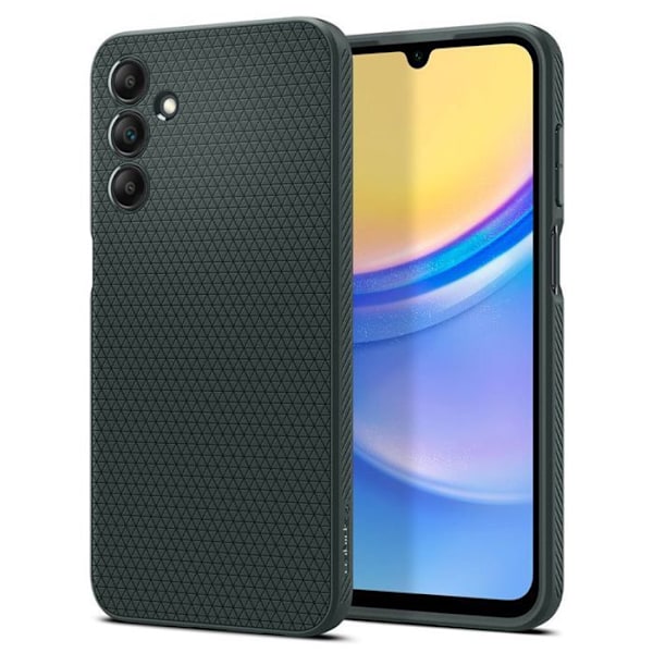 Telefonfodral - telefonstötfångare Spigen Liquid Air Fodral Kompatibel med Samsung Galaxy A15 4G och 5G - Grön Grön