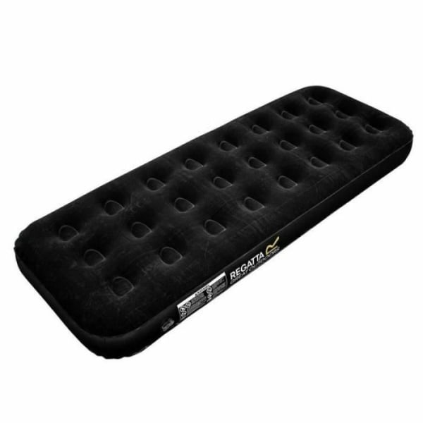 Luftmadrass - Regatta - Flock - Hållbar PVC - 185 x 75 x 53 cm - Optimal komfort Svart