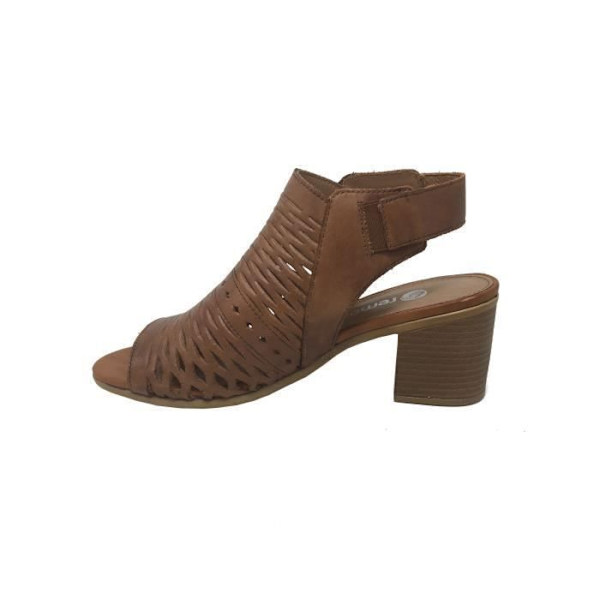 Kilsandal REONTE D2170 - Läder - Kil - Brun - Dam kastanj 37