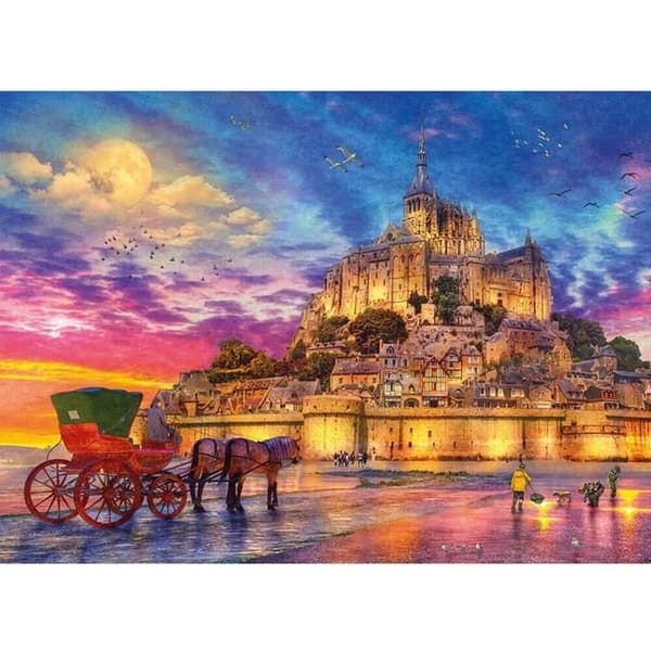 Pussel - GIBSONS - Mont Saint-Michel - 1000 bitar - Arkitektur - Interiör