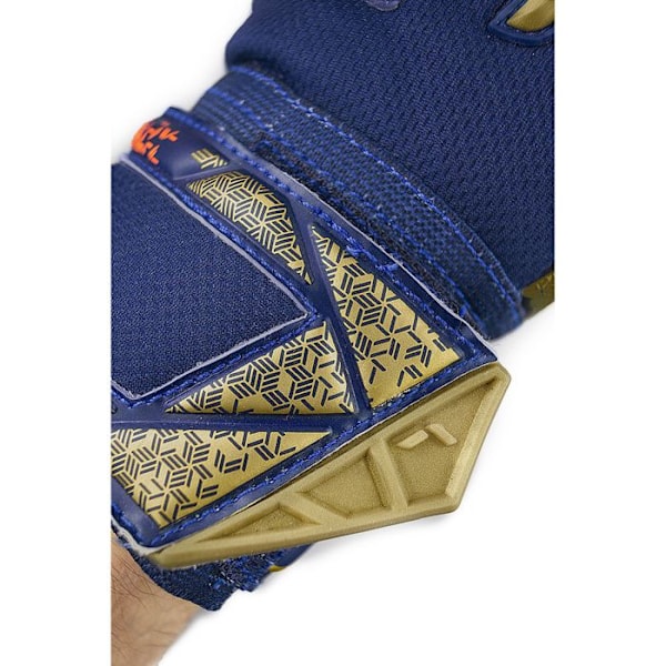Målvaktshandskar - Reusch - Attrakt Gold X - Grip Gold - Andningsbar - Unisex premium blå/guld/svart 9
