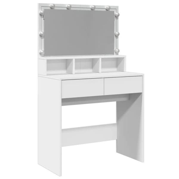 Coiffeuse med vit LED 80x41x134,5 cm