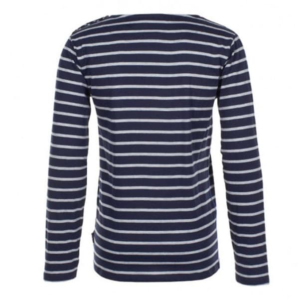 Långärmad t-shirt för pojkar marinblå 10 år