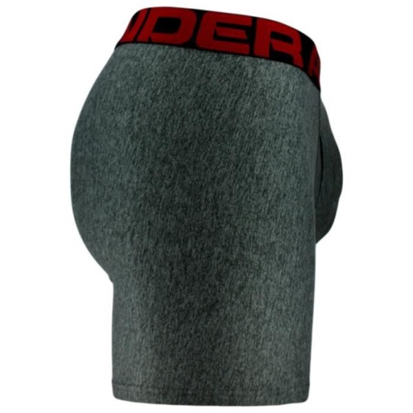 Tech Mesh | Förpackning med 2 långa grå boxersängar med vertikala öppningar i stretchpolyester Grå jag