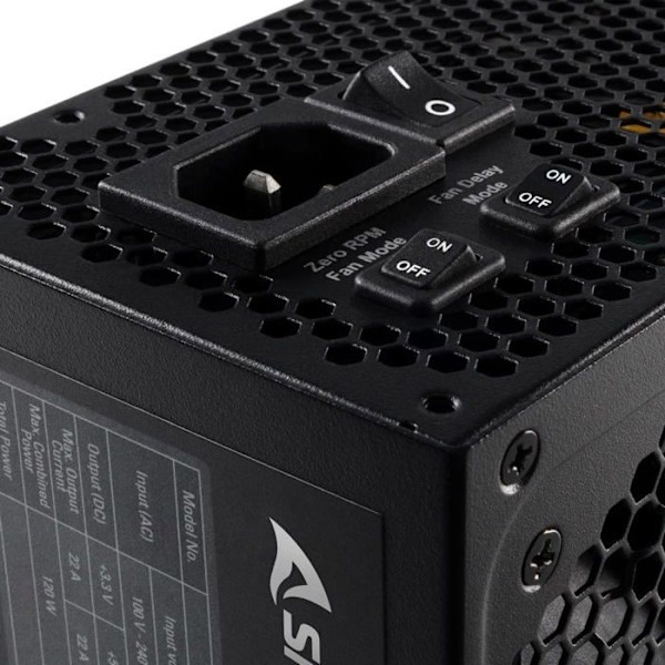 Sharkoon SilentStorm Cool Zero 650W - PC-strömförsörjning, 80 PLUS GOLD-certifierad, modulär - 4044951026463