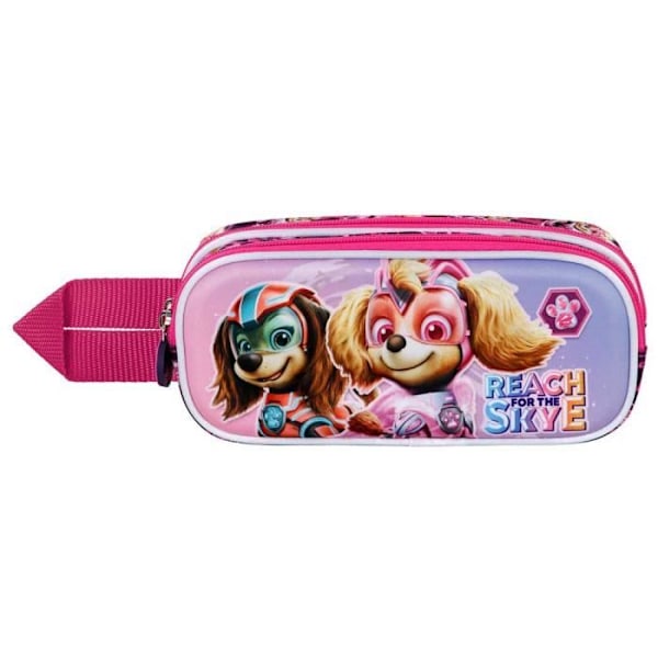 Trousse Dubbel 3D - Paw Patrol Mighty - Rosa - One Size Rosa