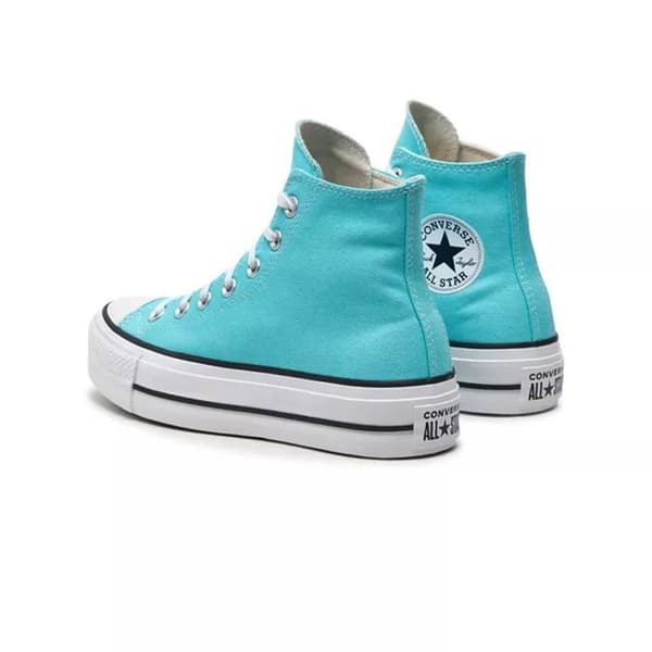 Kvinna Converse Plattform CANVAS HI Blå 37