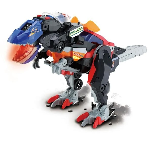 4-i-1 Mega T-Rex Legetøj - VTech - Redningskøretøjer - Lyd-effekter - LED - 3 år og op Flerfärgad
