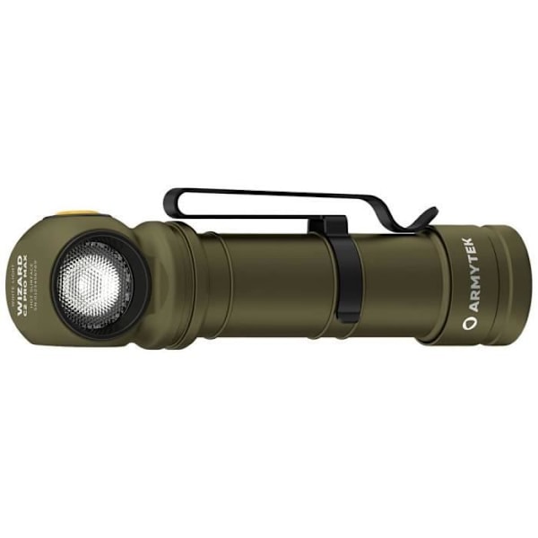 Ficklampa - ARMYTEK - Wizard C2 Pro Max - 4000 lumen - Uppladdningsbar - 8 ljuslägen Oliv