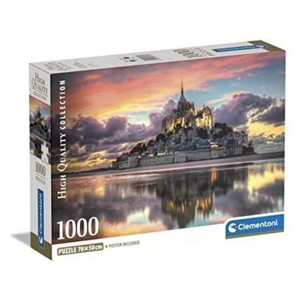 Pussel - CLEMENTONI - Mont Saint - 1000 bitar - Landskap och natur - 70x50 cm - Ekologisk