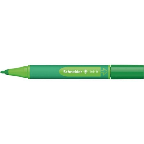 Kombinerbar Filttusch - SCHNEIDER - Link-It 1.0 - Grön - Fin spets - Ergonomisk Blackforest-Grön