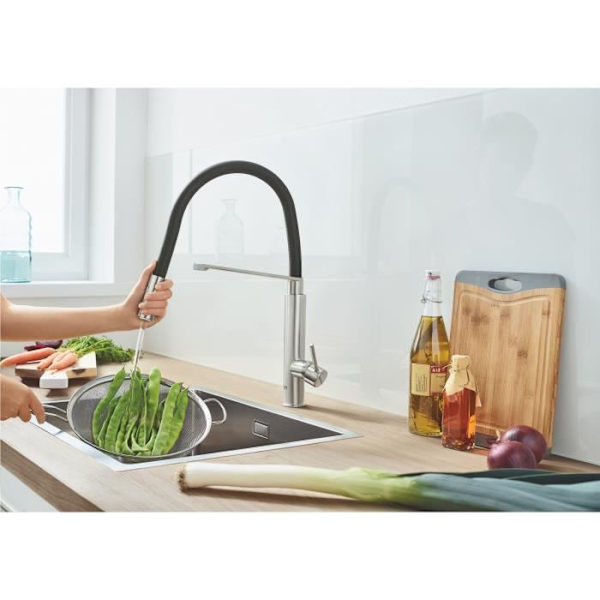 GROHE - Engrepps diskbänksblandare Supersteel