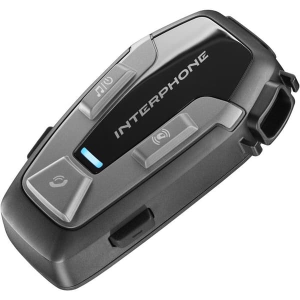 Intercom Bluetooth - INTERPHONE - UCOM6R - Lång batteritid - Uppladdningsbar USB - Svart svart