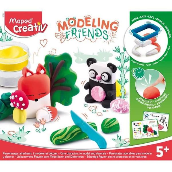 Modeling Friends "Cute" modelleringsset - MAPED - Gul, Flerfärgad - För barn från 5 år Flerfärgad