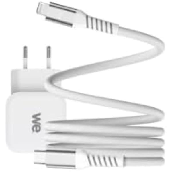Laddkabel - WE - USB-C/Lightning - 20W - Magnetisk - Flätad nylon