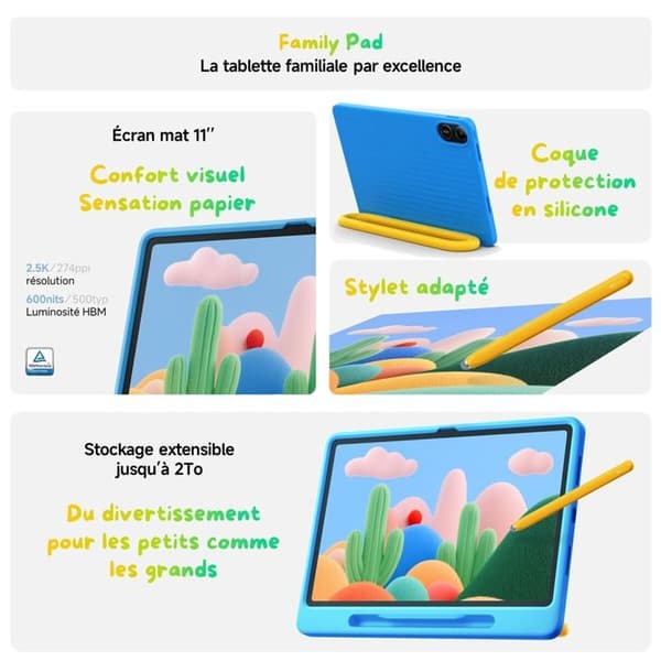 Xiaomi Pack Redmi Pad 2 Play 11" 128 Go Grå + skydd och barnpenna