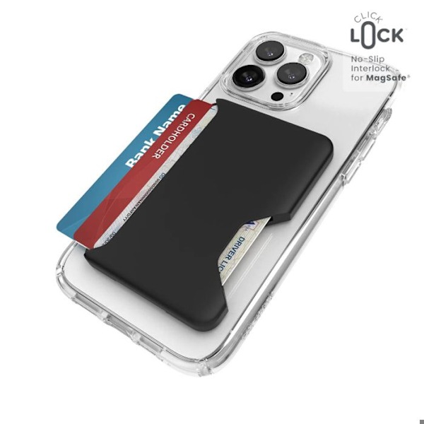 Speck ClickLock plånbok för MagSafe - MagSafe magnetisk plånbok (svart)