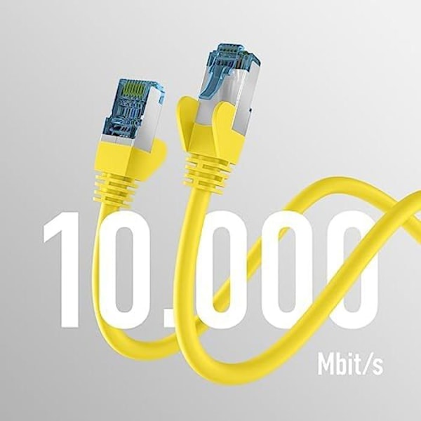 Patchkabel RJ45 - EFB-ELEKTRONIK - CAT7 - 25 m - Kontakter CAT.6a - Gul