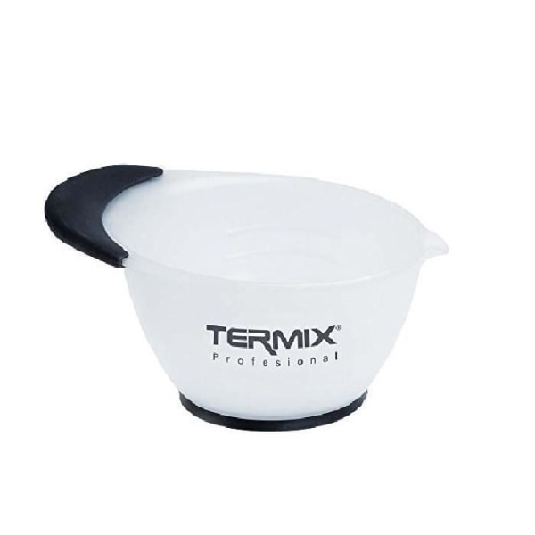 Termix professionell vit plastskål för blandade frisyrer