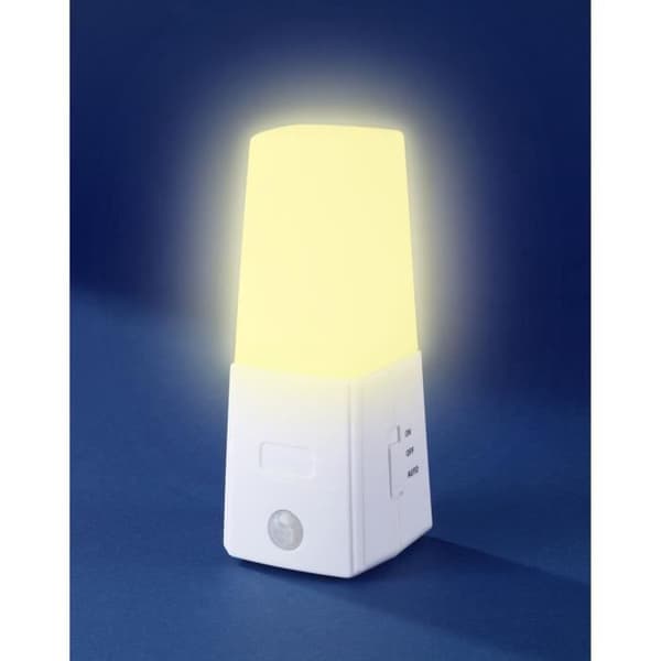 LED-lampa under belysning med rörelsesensor Vit