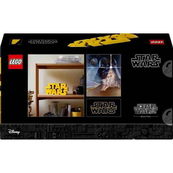 LEGO Star Wars 75407 Star Wars-logotyp i byggstenar - Byggsats för vuxna – Inredning