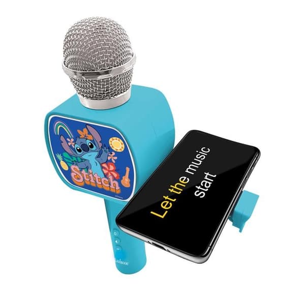 Trådlös Micro Karaoke Stitch med Bluetooth-högtalare BLÅ