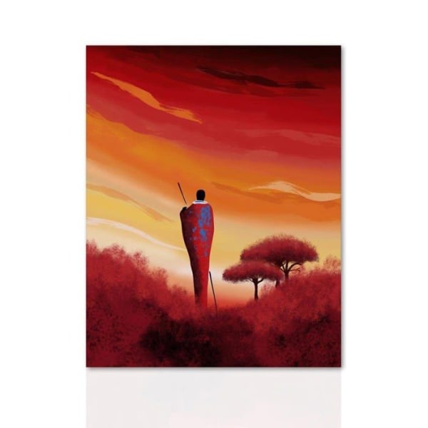 Declea canvasmålning för heminredning - CN008SS20-60X80 - Etnisk målning, bomull, flerfärgad, 60 x 80 cm
