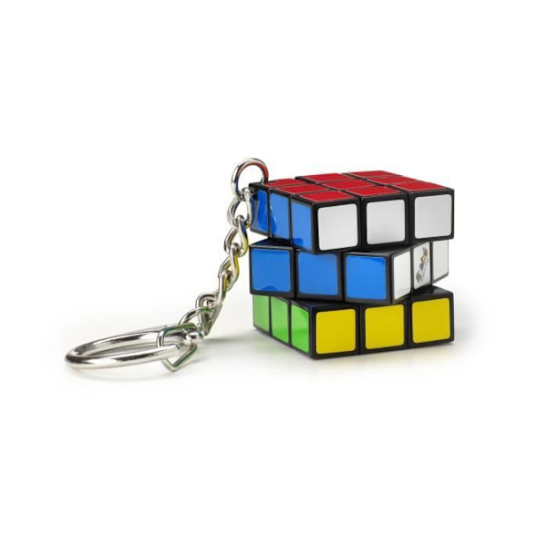 Rubik's Cube 3x3 nyckelring pusselspel - RUBIK'S - Flerfärgad - Vuxen - 2 års garanti Flerfärgad