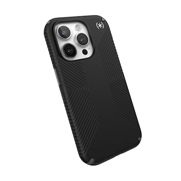 Speck Presidio2 Grip Magsafe - Fodral för iPhone 15 Pro (Svart / Grå skiffer / Vit)