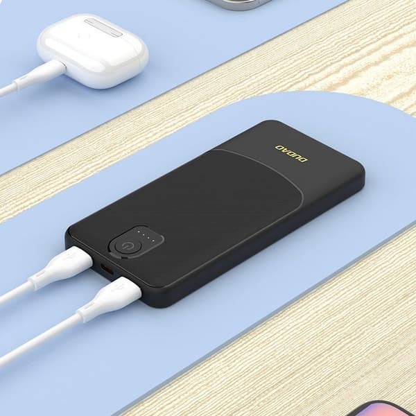 Extern batteri K10 10 000 mAh USB-A 12 W 2,4 A - vit