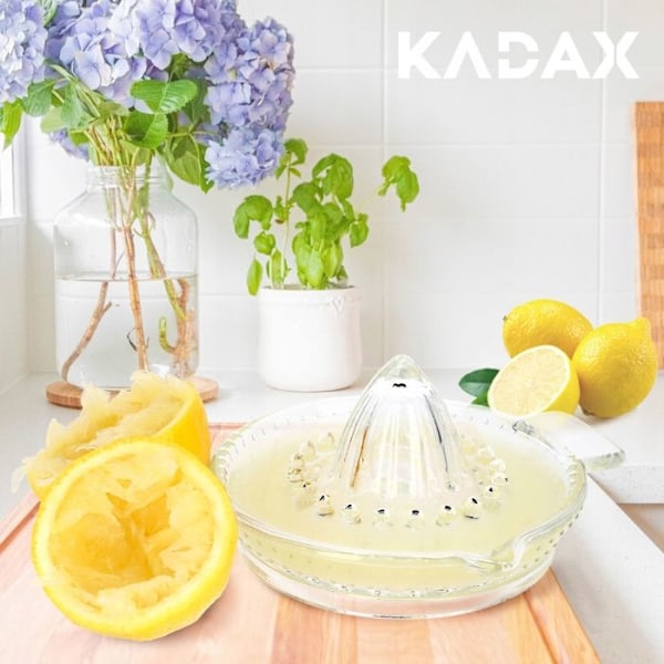 Citruspress - Kadax - Sodakalciumglas - Manual - Transparent - 1 styck Transparent