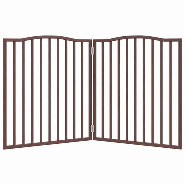 vidaXL Fällbar hundgrind 2 paneler 160 cm asp, säkerhetsgrind för husdjur, 352234