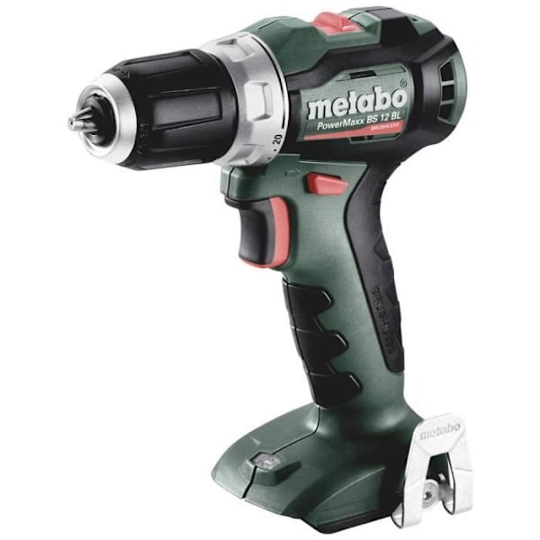 Metabo PowerMaxx BS 12 BL 601044850 12 V borstlös sladdlös borrmaskin, utan batteri, utan laddare