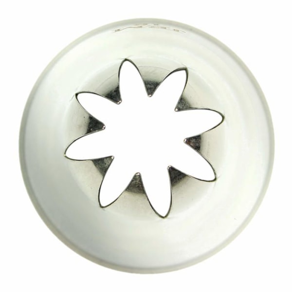 Pme dekorativa redskap - NZ1E - JEM Dropformigt blommunstycke, rostfritt stål, silver, 2 x 2 x 3,5 cm