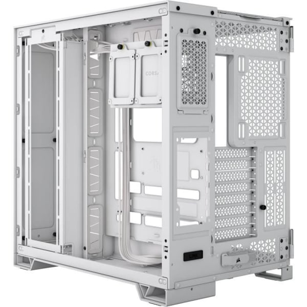 PC-fodral - CORSAIR - 6500X Härdat glas Mid-Tower Dual Chamber - Vit