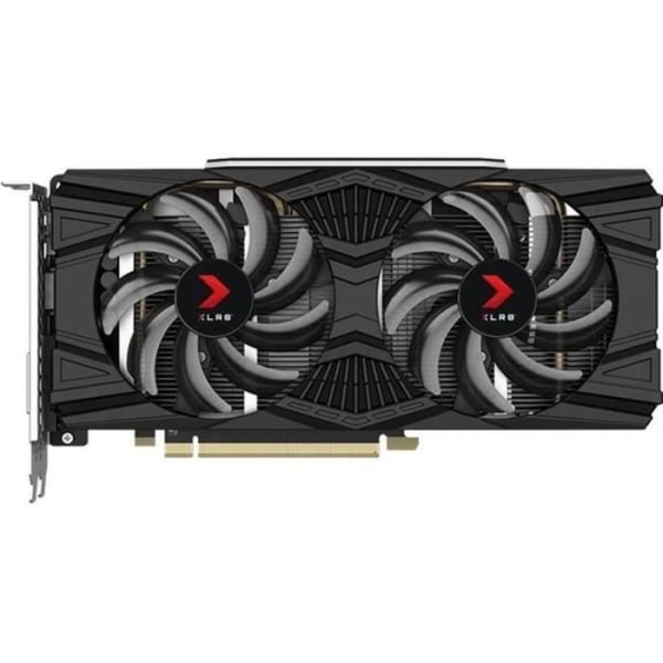Grafikkort - PNY - GTX 1660 Ti XLR8 - Dubbel fläkt för spel - 6 GB - GDDR6 - PCIe 3.0 - HDMI / DP (VCG1660T6DFPPB)