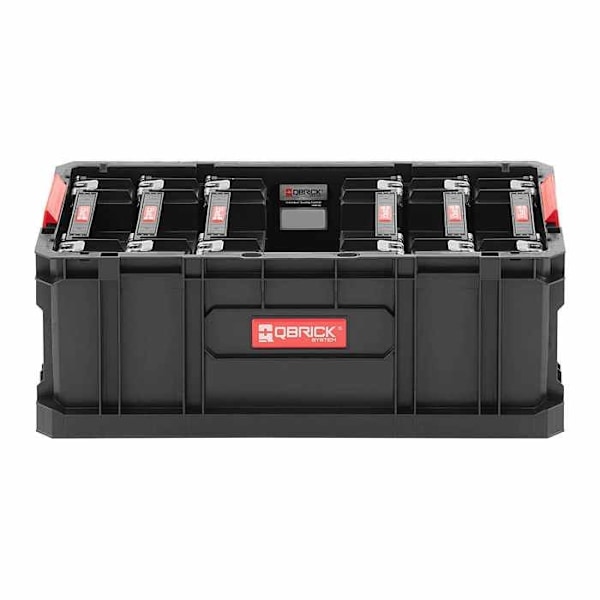 Förvaringslåda - Qbrick - Two Box 200 - 6 Multi Organizers - Plast - Svart