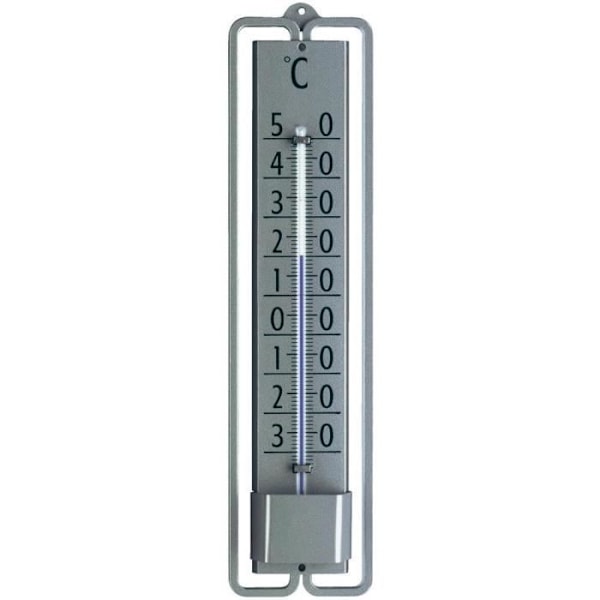 Inomhus-/utomhustermometer - TFA - Novelli Design - Temperaturmätning - Plast - Grå Grå
