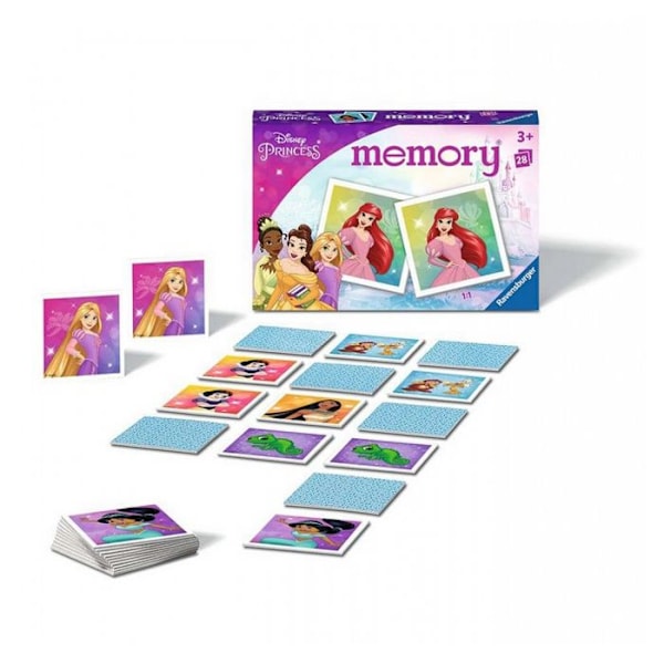 Spelkort Memory Game Disney Princesses RAVENSBURGER familjebrädspel Rosa