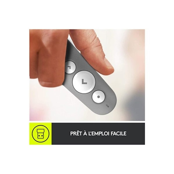 Presentationsfjärrkontroll - Logitech - R500s - Röd laserpekare - 20 meter - Bluetooth 4.0 LE