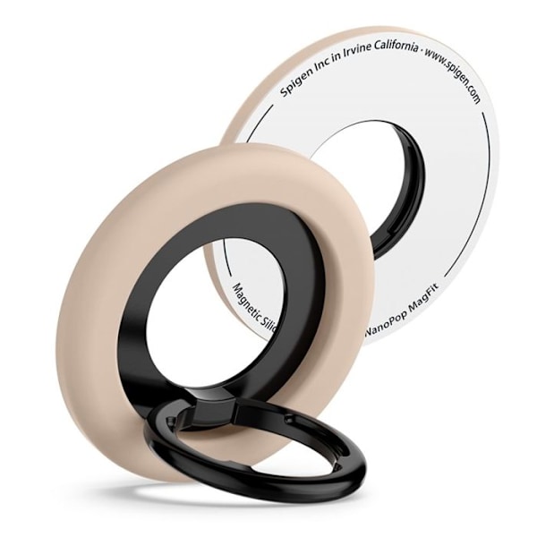 Anneau för stöd av telefon Spigen Nano Pop MagSafe (kokosbeige)