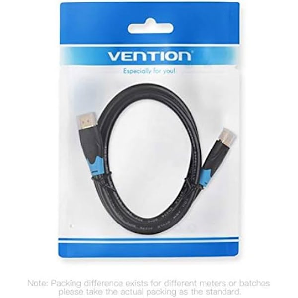 Vention HDMI 2.0-kabel 6ft (2m) 4K guldpläterad 18Gbps (senaste versionen stöder Ethernet, 3D och Audio Return)