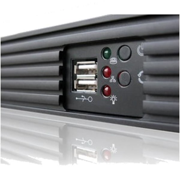 Techly I-CASE IPC-140, Rack, PC, Aluminium, Stål, Mini-ITX, Svart, 1U