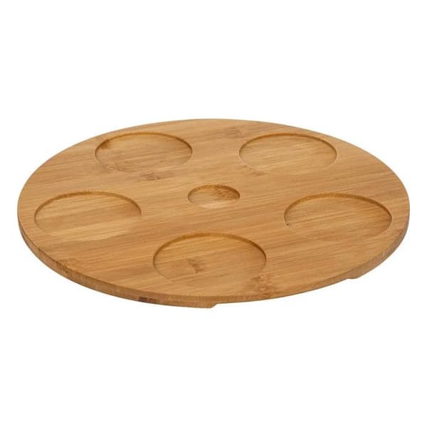Servis Aperitif 7 Delar "Vit Blomster" 28cm Vit beige