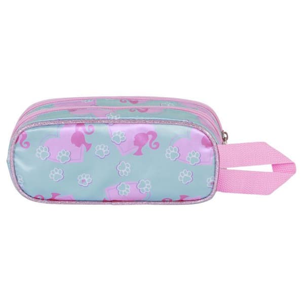 Trousse Dubbel 3D - Barbie Husdjur - Rosa - One Size Ros